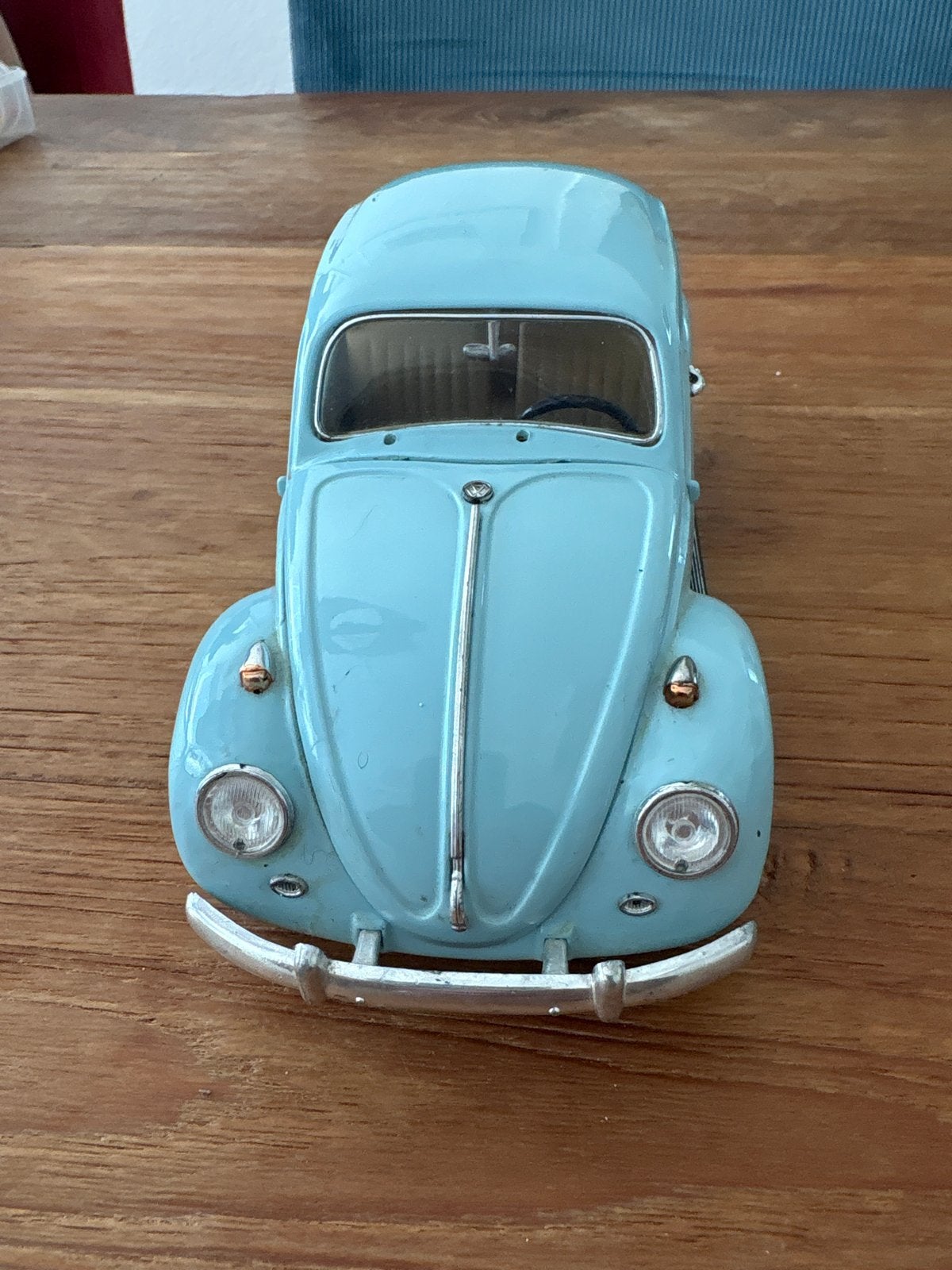 Volkswagen Kever modelauto - Lichtblauw, Ophalen of Verzenden, Gebruikt, Auto, Overige merken