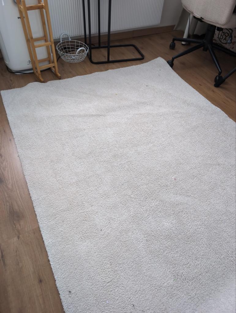 IKEA KNARDRUP Vloerkleed - Crème/Wit, Huis en Inrichting, Ophalen, Gebruikt, 100 tot 150 cm, 150 tot 200 cm