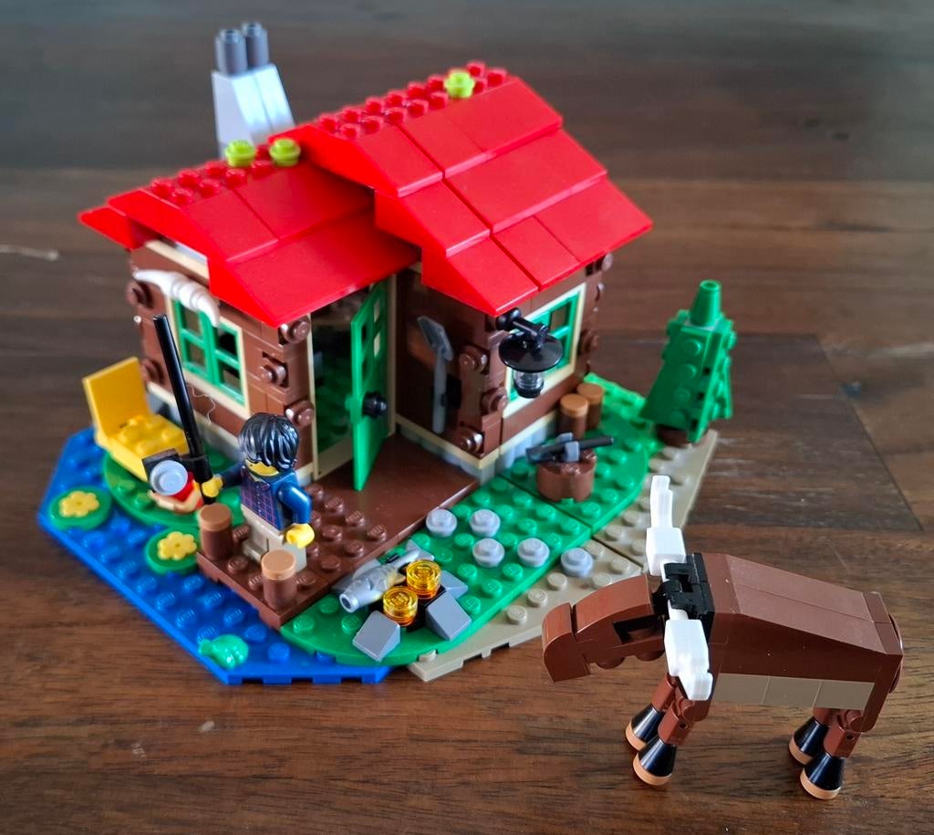 Lego Creator Blokhut met Eland (31048), Kinderen en Baby's, Speelgoed | Duplo en Lego, Ophalen of Verzenden, Zo goed als nieuw