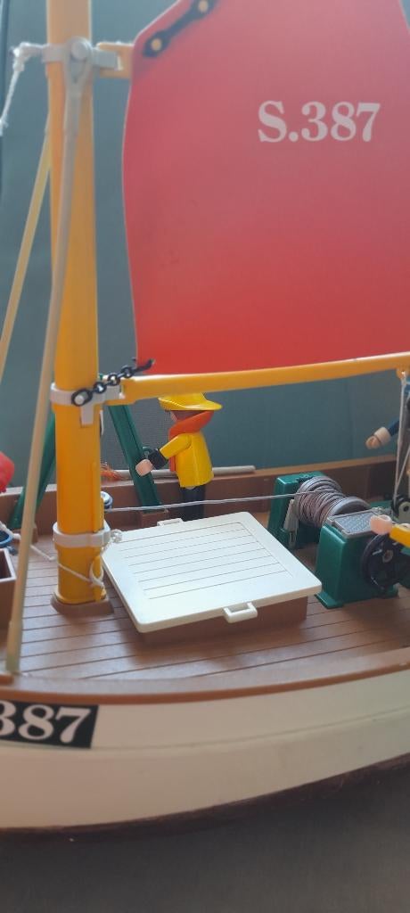 Vissersboot kotter set 3551 vintage retro jaren 80, Kinderen en Baby's, Speelgoed | Playmobil, Ophalen of Verzenden, Zo goed als nieuw
