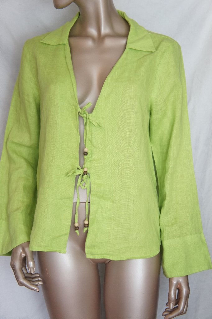 ZARA blouse/jasje maat M  100% LINEN, Maat 38/40 (M), Verzenden, Zo goed als nieuw, Jasje