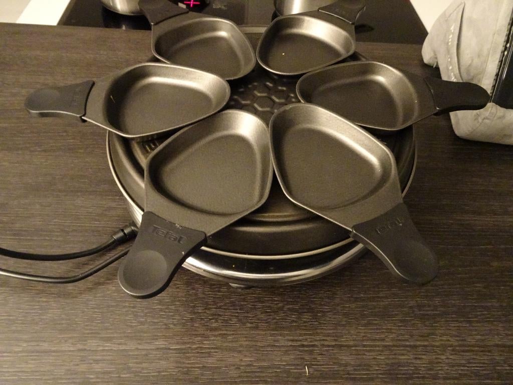 TEFAL gourmet Cristal Raclette  , 6pers, Witgoed en Apparatuur, Gourmetstellen, Ophalen of Verzenden, Gebruikt, 4 t/m 7 personen