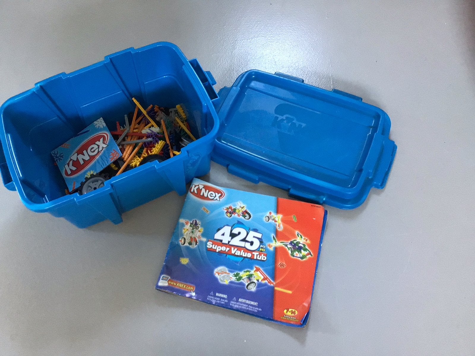 K'nex 425 Super Value Tub - Bouwplezier voor uren!, Ophalen, Gebruikt, K'nex