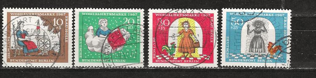 Berlin 310-313, Ophalen of Verzenden, BRD, Gestempeld