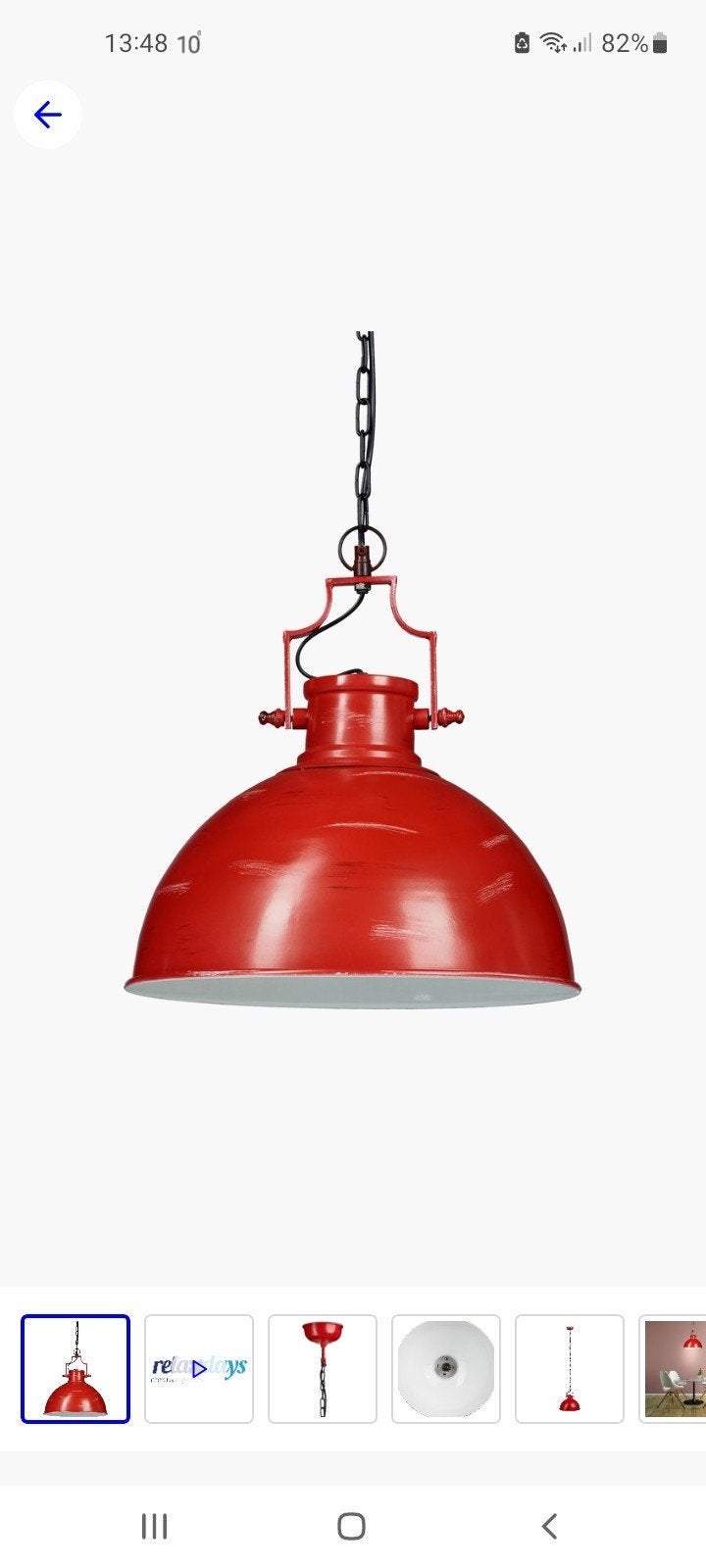 Hanglamp met ijzeren ketting, Huis en Inrichting, Ophalen of Verzenden, Nieuw, Metaal