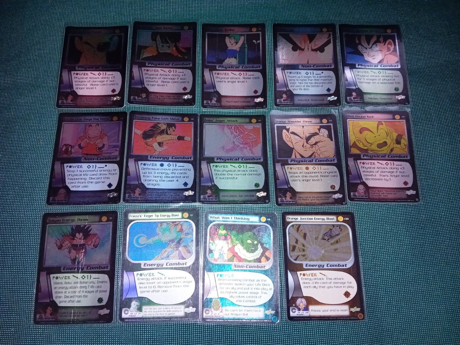 13 Dragonball z foil kaarten, Hobby en Vrije tijd, Verzamelkaartspellen | Overige, Ophalen of Verzenden, Zo goed als nieuw, Meerdere kaarten