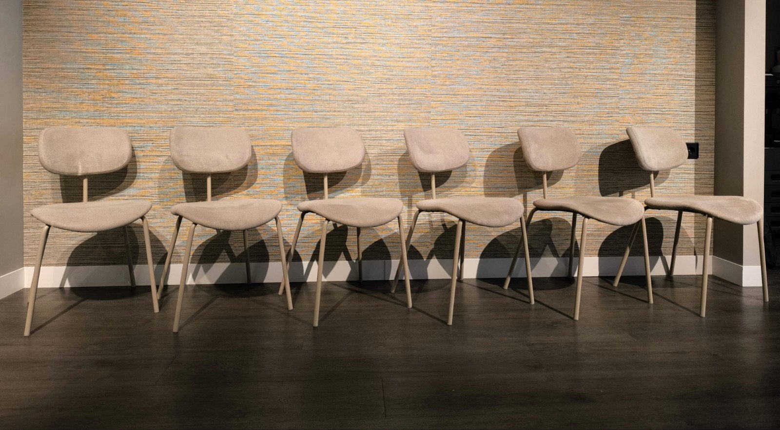 set van 6 stoelen, WOOOD, Overige kleuren, Zo goed als nieuw, Metaal, Vijf, Zes of meer stoelen