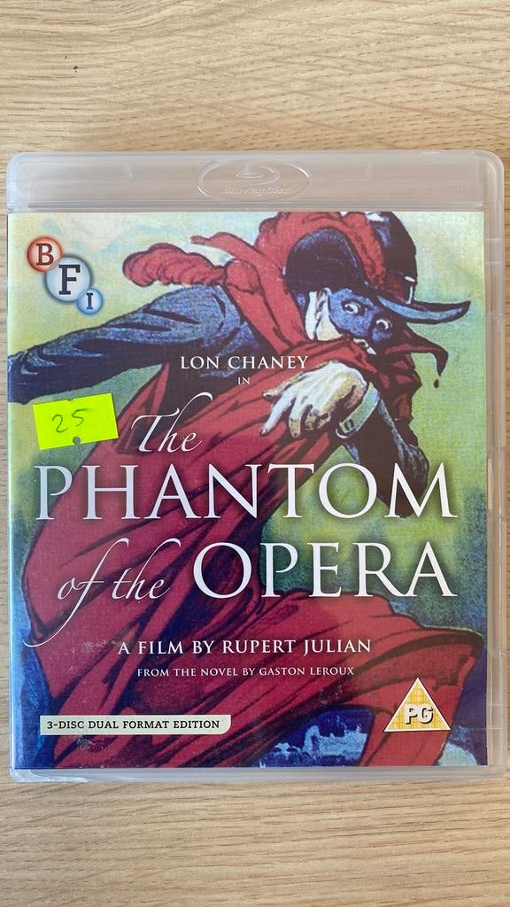 The phantom of the opera blu ray BFI, Cd's en Dvd's, Ophalen of Verzenden, Zo goed als nieuw, Horror