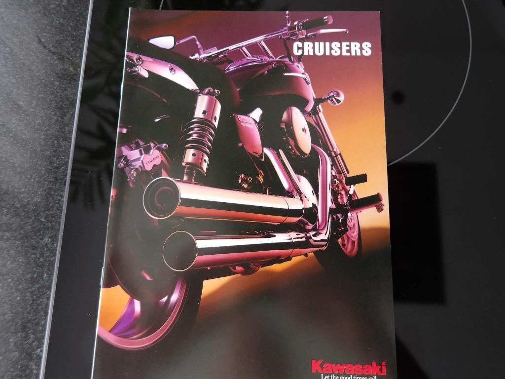 Folder Kawasaki Cruisers, Motoren, Handleidingen en Instructieboekjes, Verzenden, Kawasaki