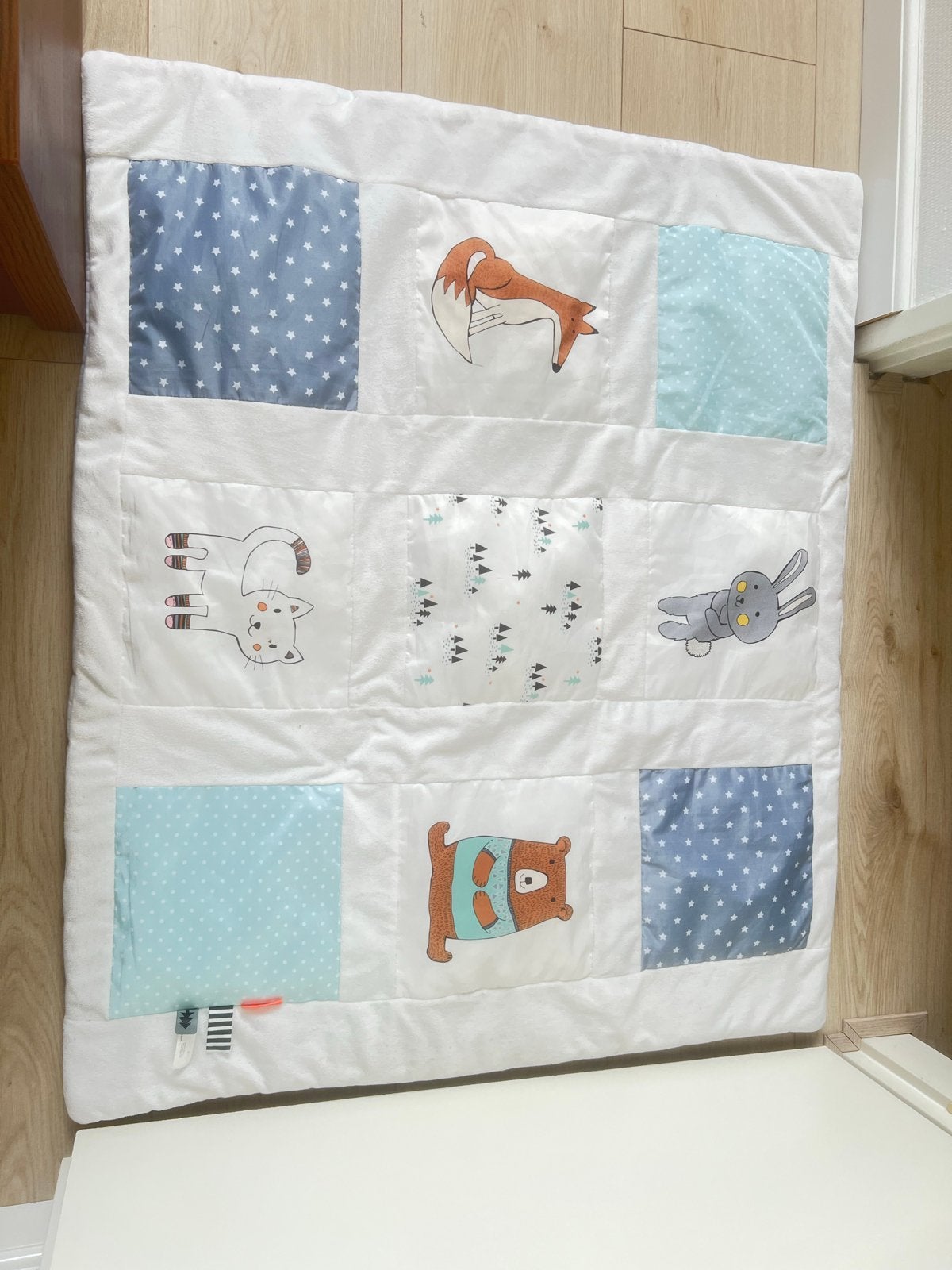 Baby speelkleed/deken met dierenprint, Gebruikt, Overige merken, Ophalen of Verzenden, Deken of Dekbed