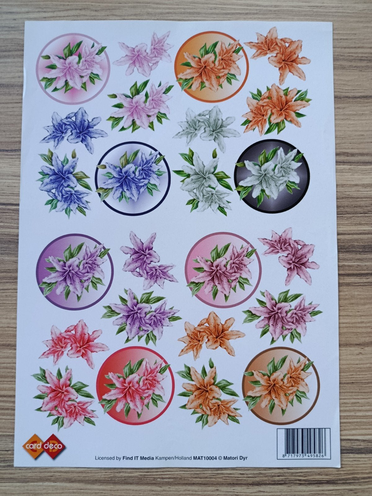 3D met bloemen Knipvel,, Ophalen of Verzenden, Nieuw, Natuur, Knipvel