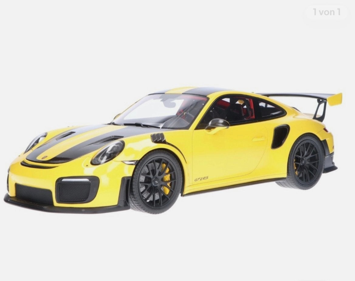 GT spirit 1:12 Porsche 911 Geel  GT535, Hobby en Vrije tijd, Modelauto's | 1:5 tot 1:12, Ophalen of Verzenden, Nieuw, Auto