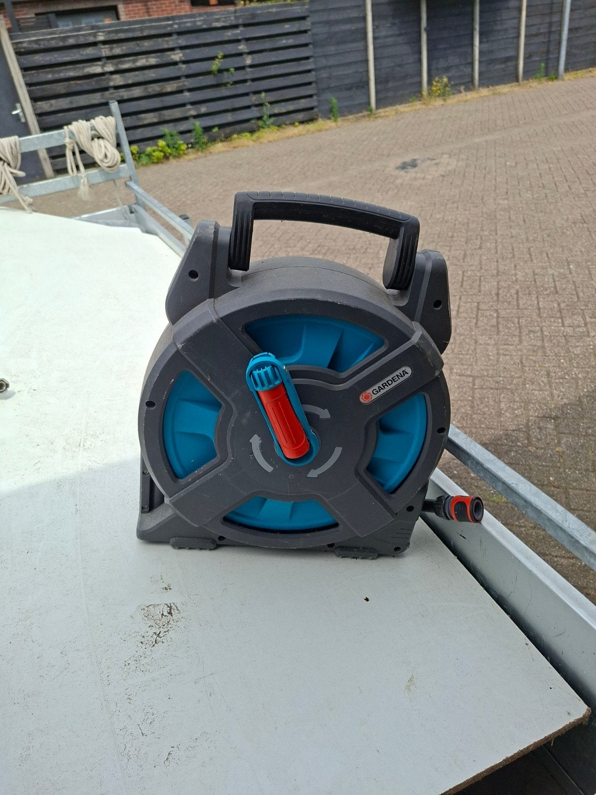 ZGAN Gardena classic slangenbox- Compact en Handig, Ophalen, Gebruikt, Tuinslanghaspel