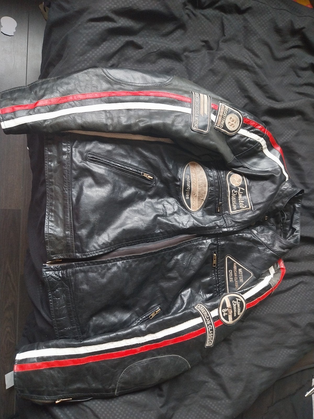 vintage echt leer dames jack. maat L, Ophalen, Jas | leer, Onbekend/Vintage, Dames
