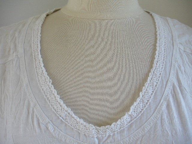 CECIL tuniek t- shirt wit krinkle maat XL, Wit, Maat 46/48 (XL) of groter, Ophalen of Verzenden, Zo goed als nieuw