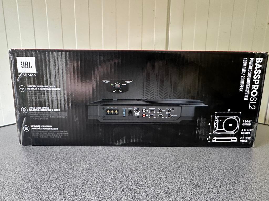 JBL BassPro SL2 - Subwoofer - 125 W onder de stoel, Ophalen of Verzenden, Zo goed als nieuw