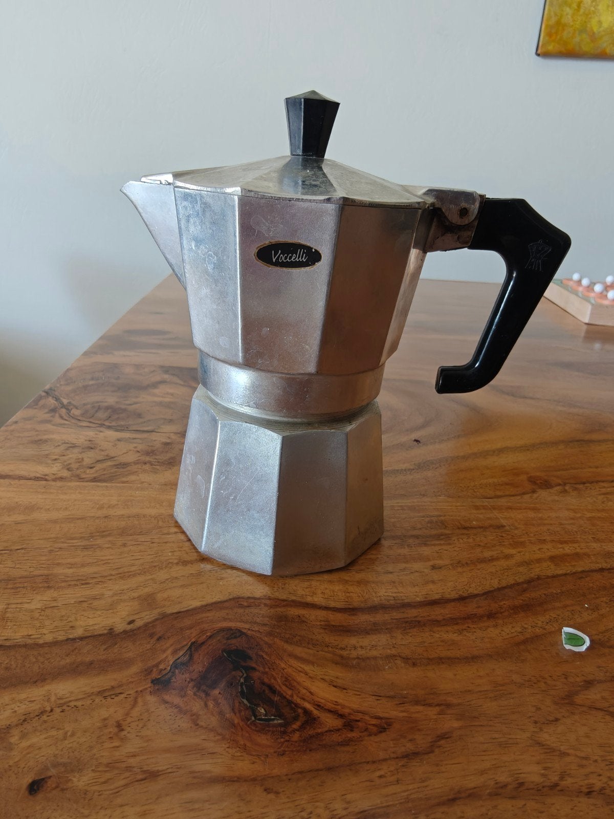Voccelli Moka Pot - Klassieke Aluminium Percolator, Gebruikt, Overige modellen, Verzenden, Gemalen koffie