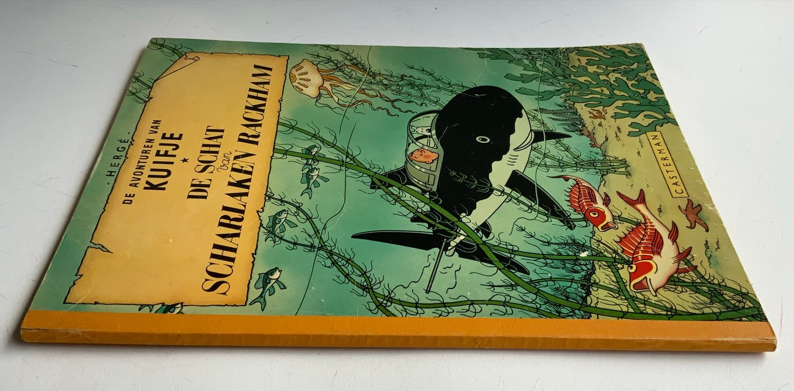 Kuifje: De Schat van Scharlaken Rackham (1947), Eén stripboek, Ophalen of Verzenden, Gelezen