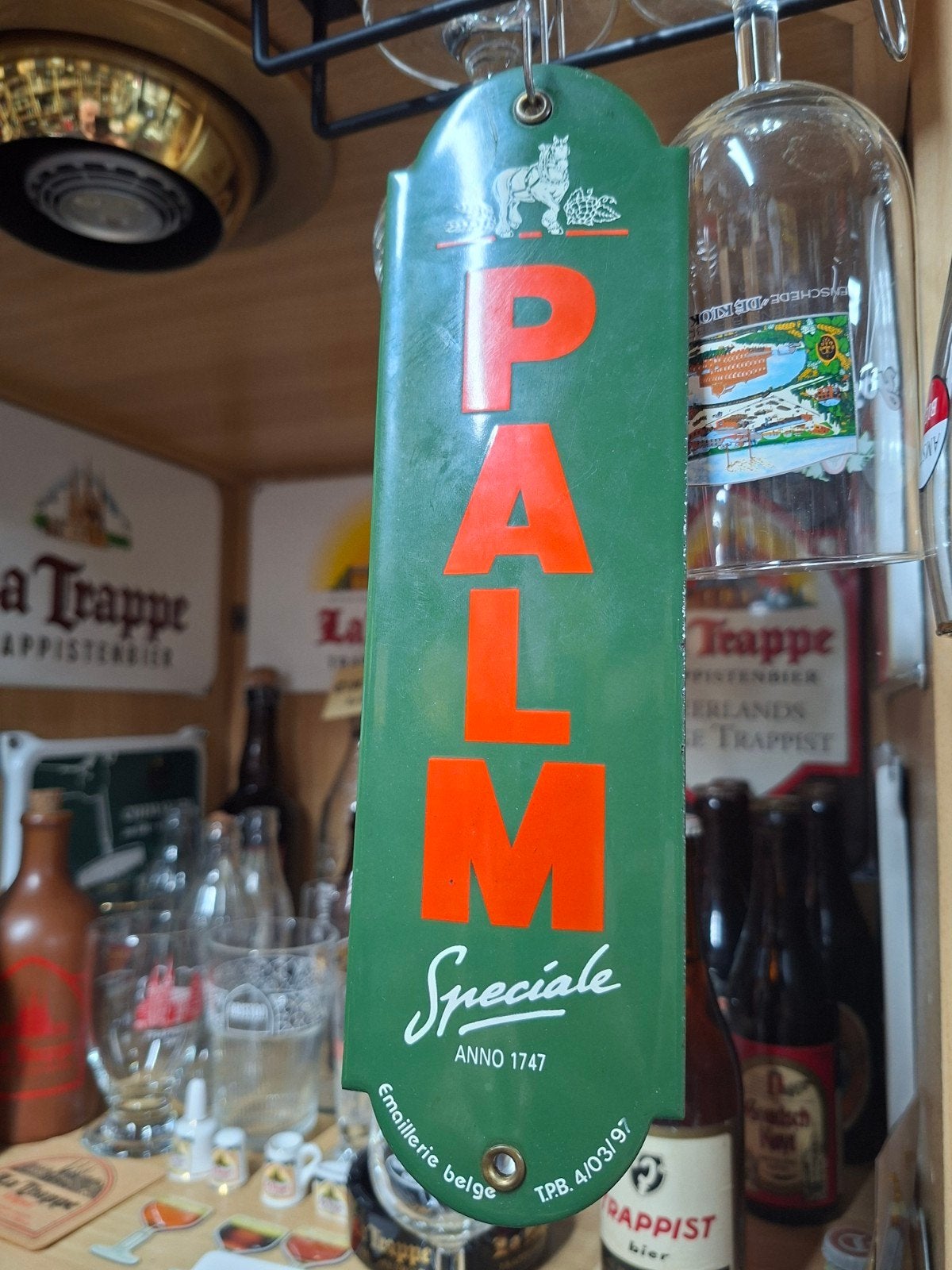Vintage Palm Bier Emaille Bordje - Speciaal Anno 1747, Ophalen of Verzenden