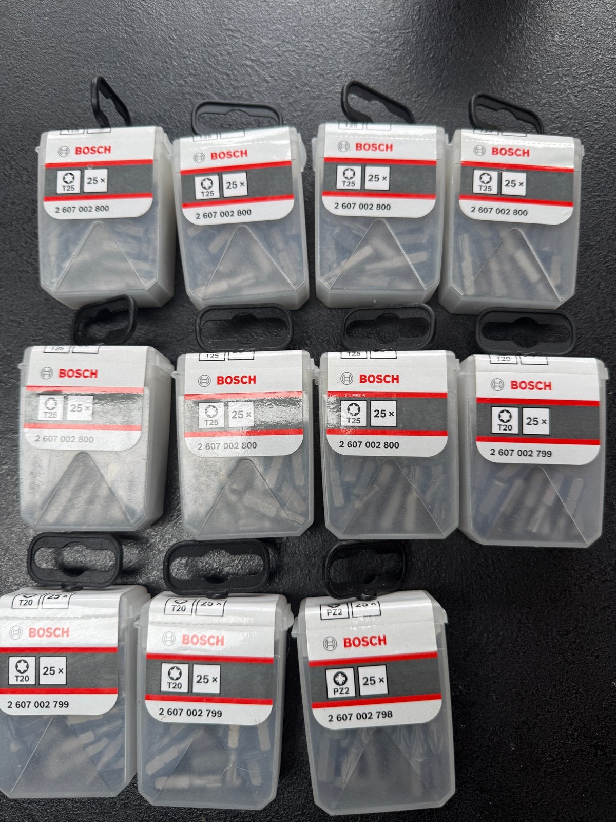 BOSCH Schroefbits 25 mm – Nieuw | 11 doosjes, Doe-het-zelf en Verbouw, Gereedschap | Handgereedschap, Ophalen, Nieuw, Bitset, Bosch