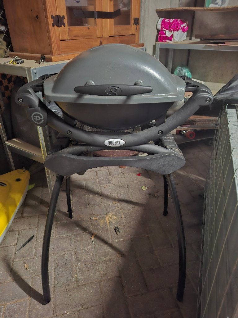 elektrische weber bbq, Tuin en Terras, Elektrische barbecues, Ophalen, Gebruikt, WEBER BBQ