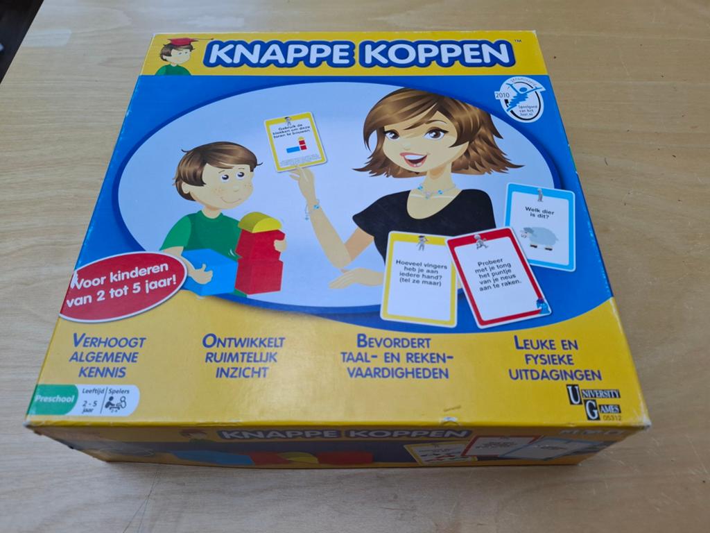 Knappe Koppen Educatief Spel voor Kinderen 2-5 Jaar, Een of twee spelers, Ophalen, Gebruikt, University Games