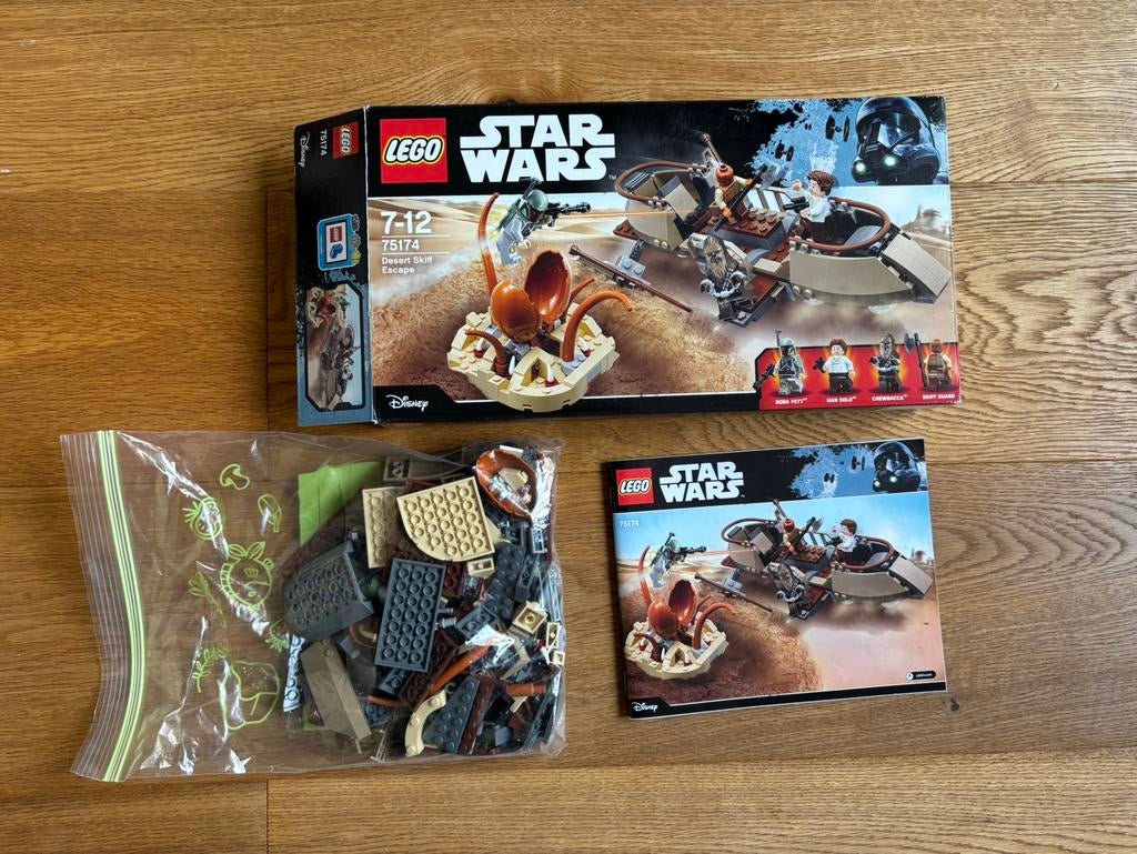 Lego Star Wars 75174 Desert Skiff Escape, Gebruikt, Star Wars, Lego, Ophalen of Verzenden