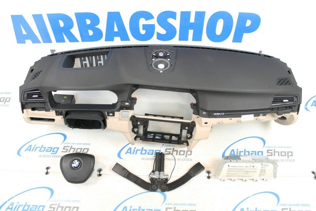 Airbag set - Dashboard beige head up BMW 5 serie F10 2009-.., Auto-onderdelen