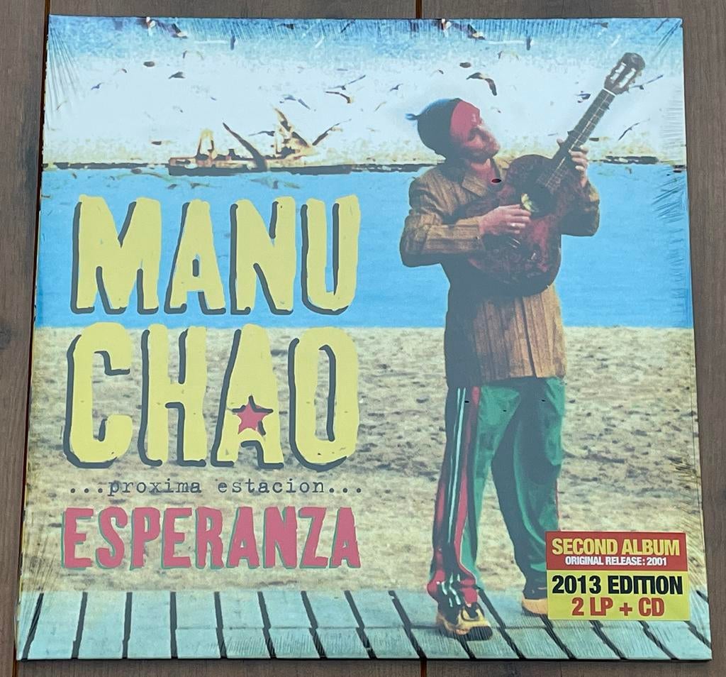 Manu Chao - ...Próxima Estación... Esperanza 2lp + cd / NEW!, Cd's en Dvd's, Vinyl | Rock, Nieuw in verpakking, Dubbel-LP, Geseald