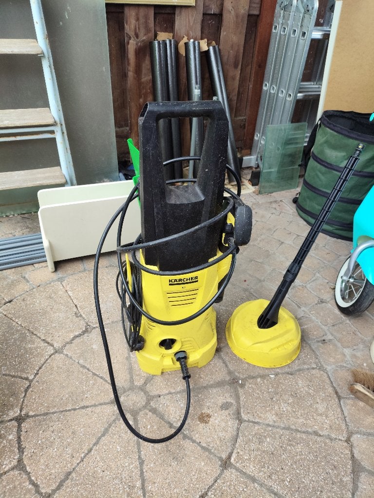 Hoge druk reiniger karcher 2, Tuin en Terras, Hogedrukreinigers, Ophalen, Zo goed als nieuw, Elektrisch, Karcher terras reiniger