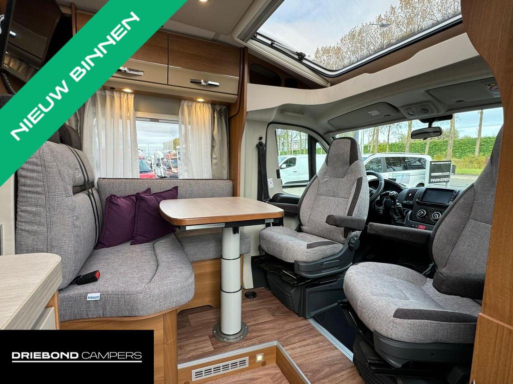 Knaus 650MEG Platinum 165PK Enkele Bedden Luifel Lift-Fietse, Airbags, Bedrijf, 6 tot 7 meter, Hordeur