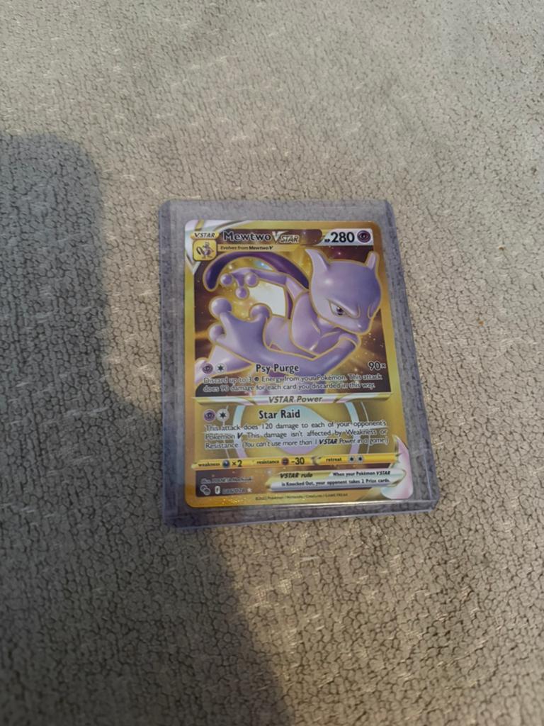 Pokemon Mewtwo Vstar, Ophalen of Verzenden, Zo goed als nieuw