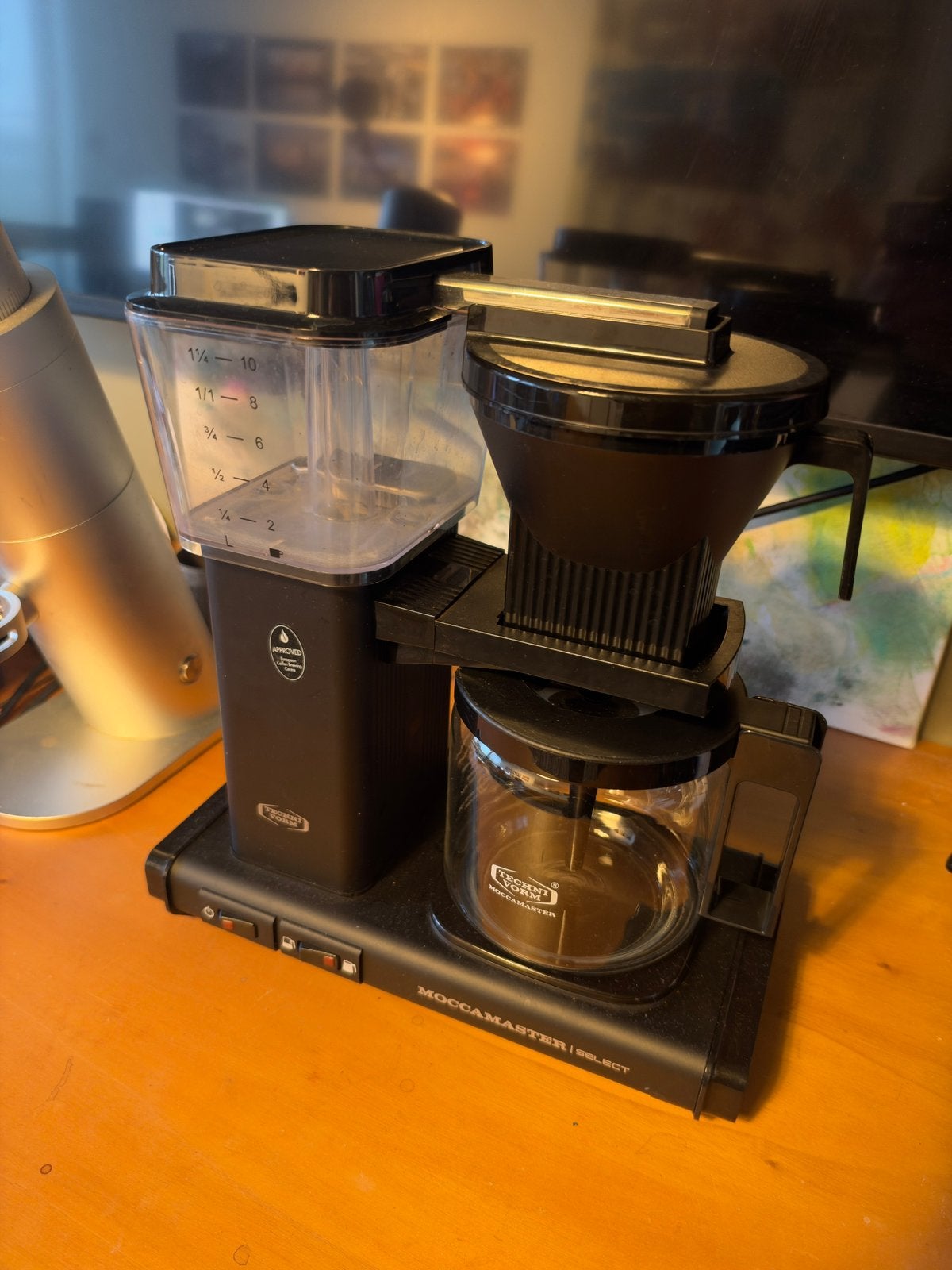 Moccamaster Select Zwart, Ophalen, Gebruikt, Koffiemachine, Gemalen koffie