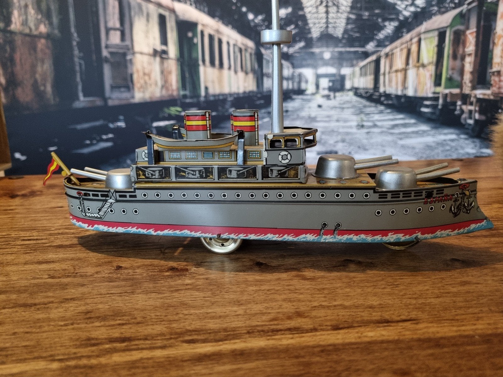 Paya Acorazado España 1931 Blikken Speelgoed Oorlogs Schip, Ophalen of Verzenden, Nieuw