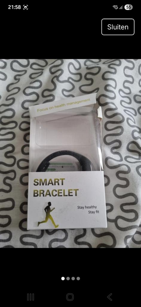 FIT.BAND Smart Armband - Nieuw in doos, Zwart, Nieuw, Ophalen of Verzenden, FIT.BAND