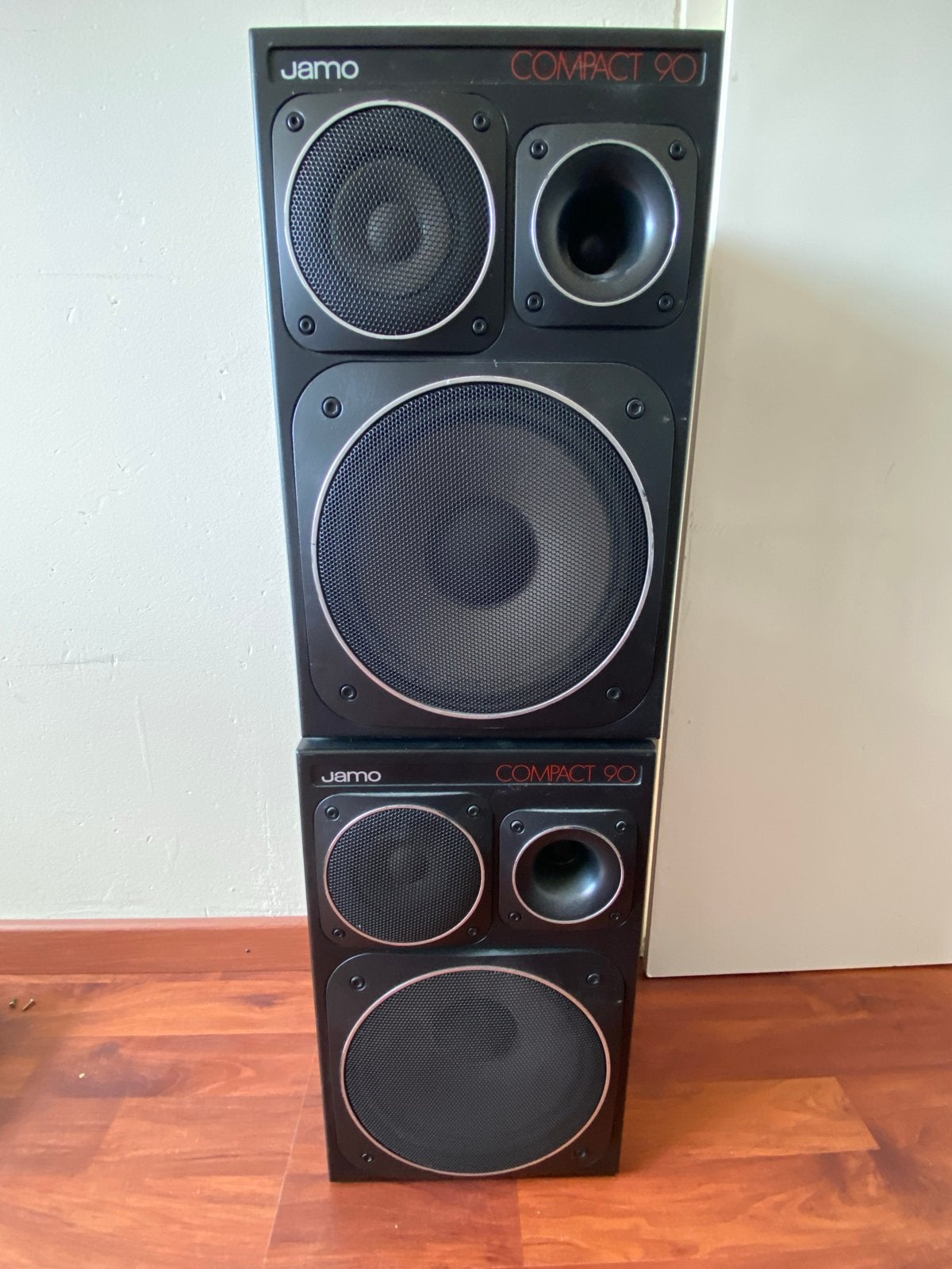 Jamo Compact 90 luidsprekers - Set van 2, Audio, Tv en Foto, Ophalen, Gebruikt, 60 tot 120 watt, Front, Rear of Stereo speakers