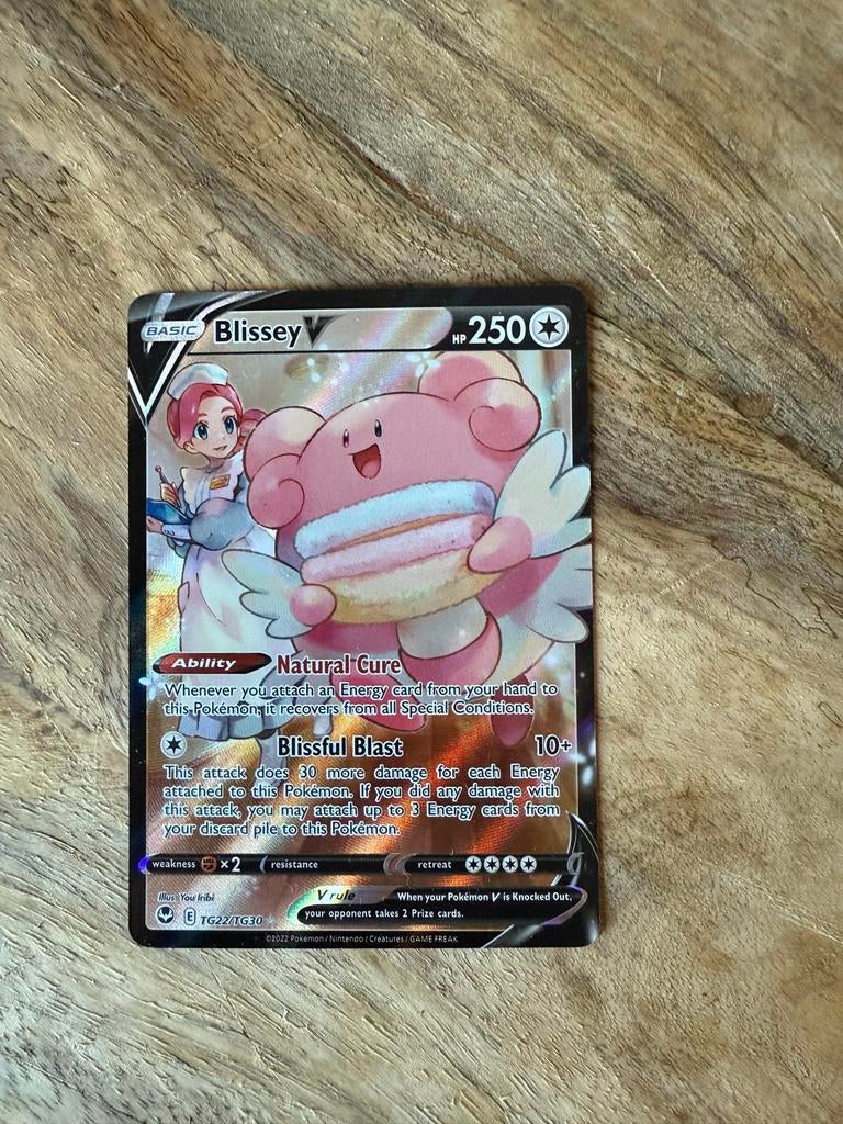 Blissey V TG22/TG30 Pokémon Kaart - Zo goed als nieuw, Ophalen of Verzenden, Zo goed als nieuw, Losse kaart