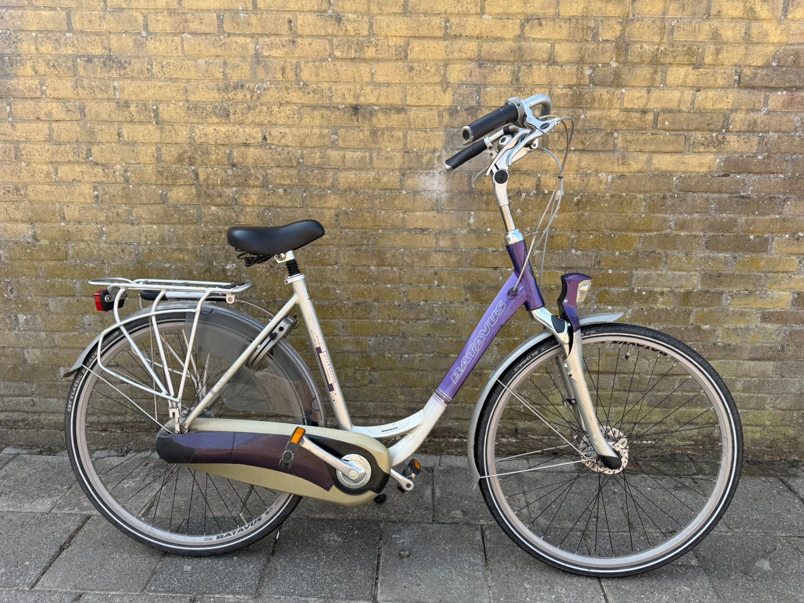 Nette Batavus intermezzo dames-schoolfiets 28” 53 cm 8 v, Ophalen, Velgrem, Versnellingen, Batavus