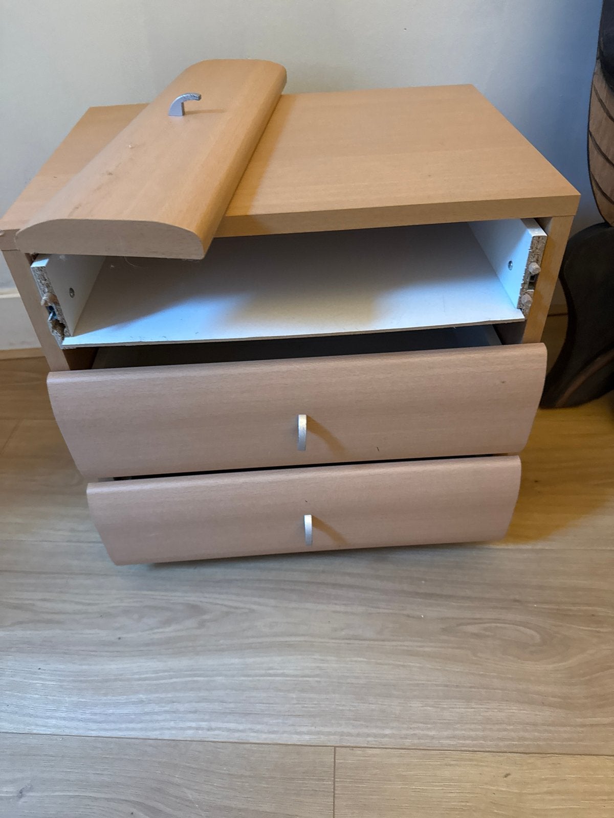 Ladeblok met 3 laden - Deurtje defect, Huis en Inrichting, 1 of 2 laden, Ophalen of Verzenden, Gebruikt
