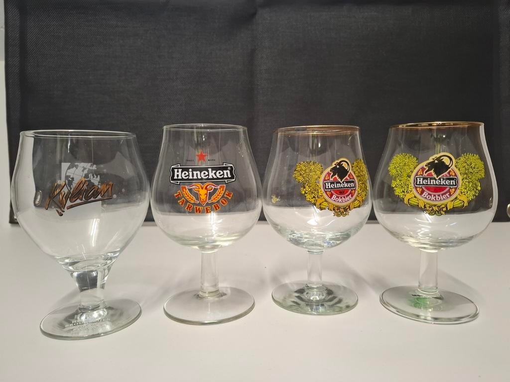 Heineken bierglazen, Ophalen of Verzenden, Zo goed als nieuw, Glas of Glazen, Heineken