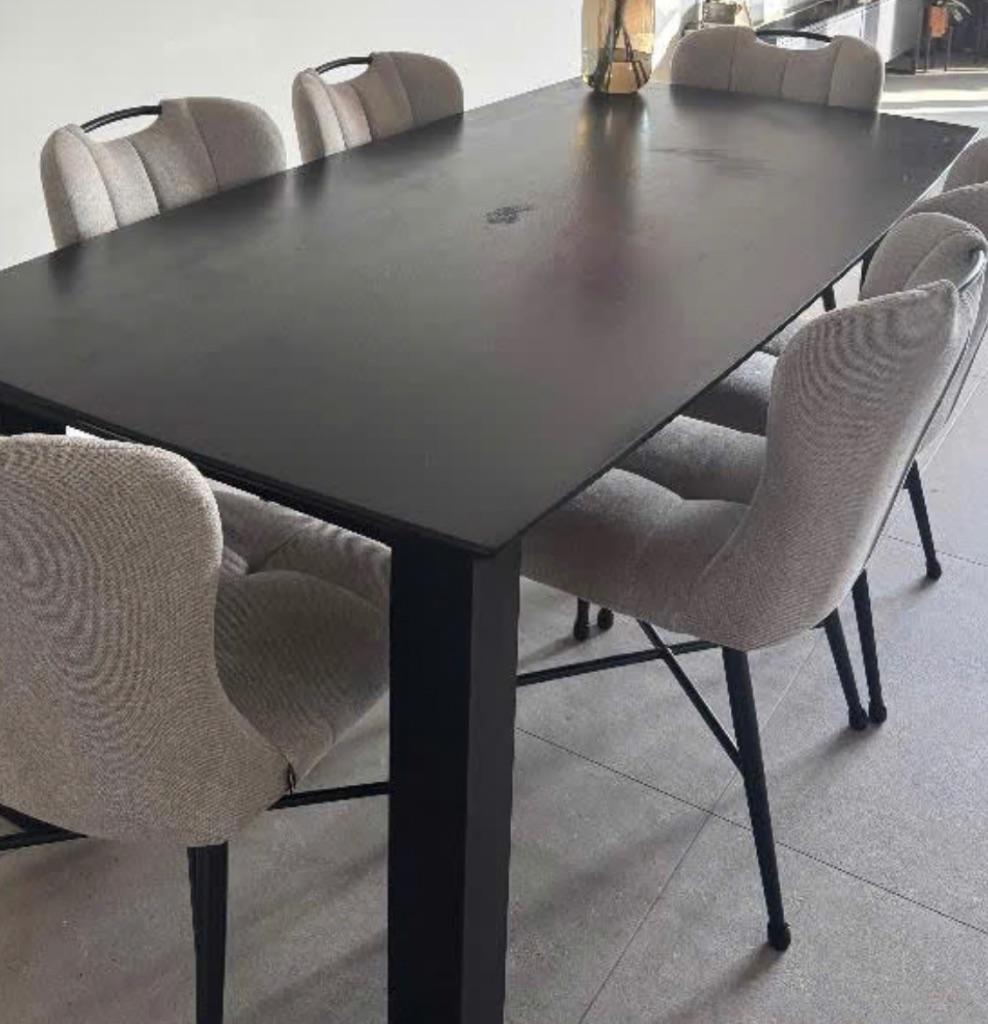 Eettafel 200 x 100, Ophalen, Gebruikt, Eikenhout, 50 tot 100 cm