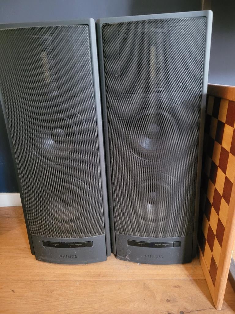 Philips DC 930 Speakerset met tuner en CD-speler, Ophalen, Niet werkend, Front, Rear of Stereo speakers, Philips