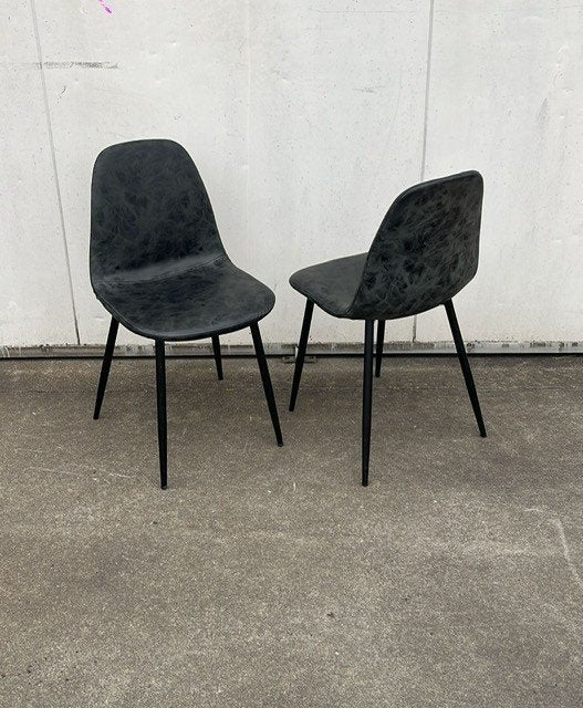 4 stuks Luxe Horeca restaurant stoelen kunstleder nieuw, Ophalen, Zwart, Nieuw, Vier