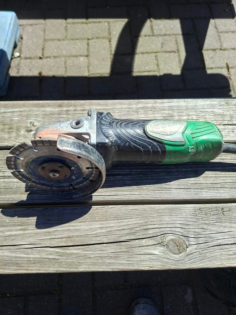 Hitachi Slijptol - Krachtige Haakse Handslijpmachine, Doe-het-zelf en Verbouw, Gereedschap | Slijpmachines, Gebruikt, Haakse handslijpmachine