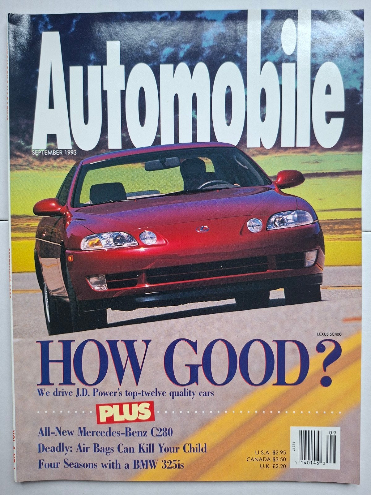 Automobile Magazine - September 1993 (Lexus SC400), Ophalen of Verzenden, Zo goed als nieuw