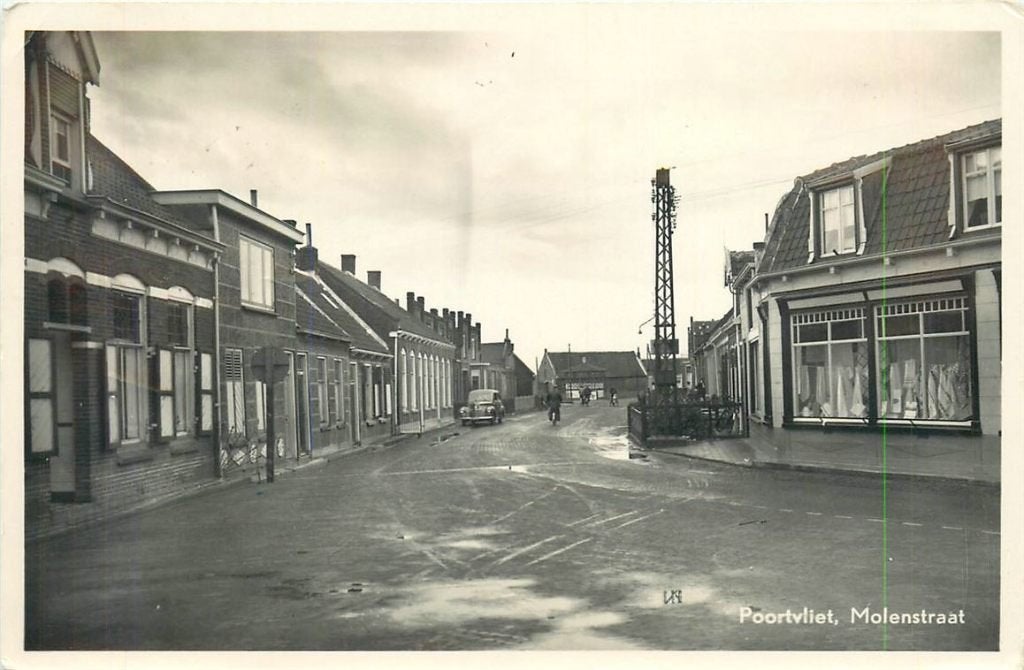378-322-037 Poortvliet Molenstraat, Verzamelen, Ansichtkaarten | Nederland, Verzenden, Voor 1920, Zeeland