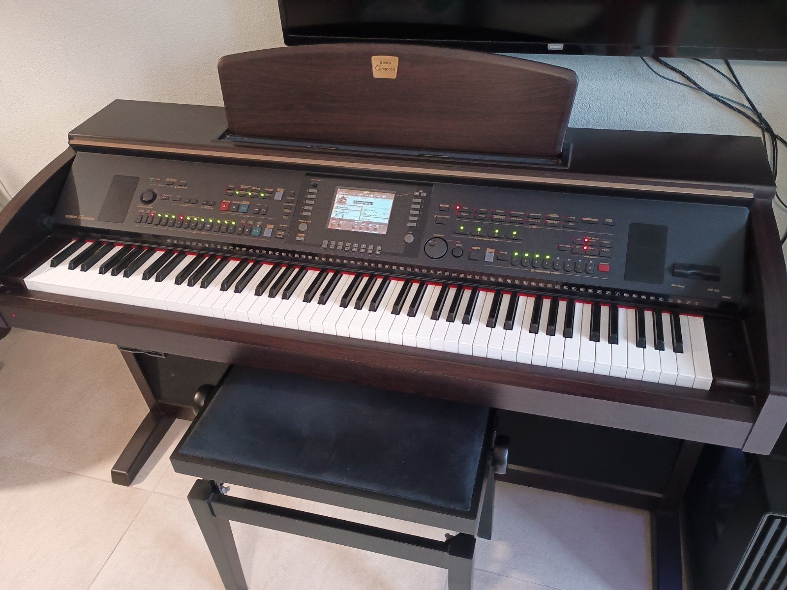 Yamaha Clavinova CVP 305, Muziek en Instrumenten, Ophalen, Bruin