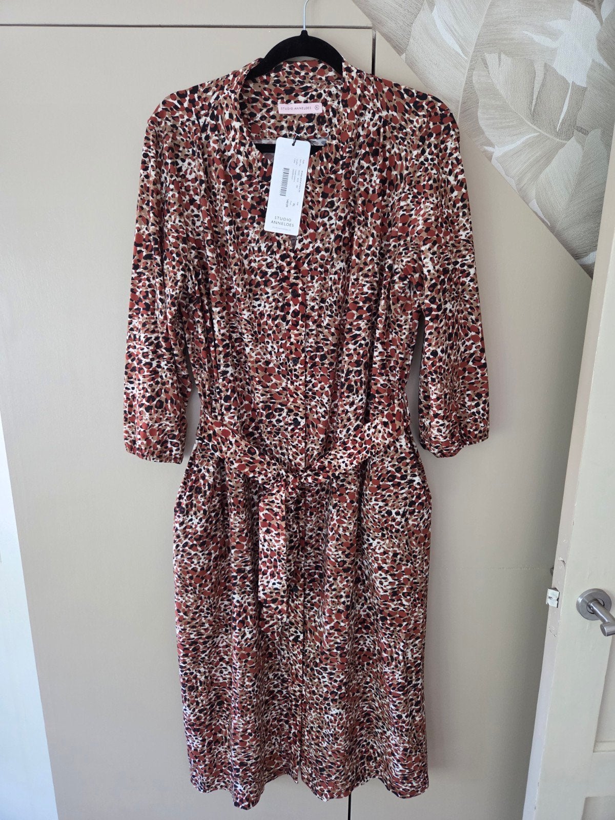 STUDIO ANNELOES SHELBY DRESS...maat xl...NIEUWSTAAT!, Ophalen of Verzenden, Zo goed als nieuw, Maat 46/48 (XL) of groter, Zwart