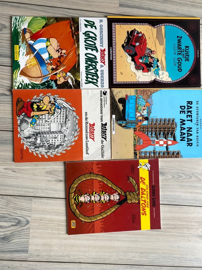 stripboeken kuifje-asterix, Meerdere stripboeken, Ophalen of Verzenden, Gelezen, Hergé