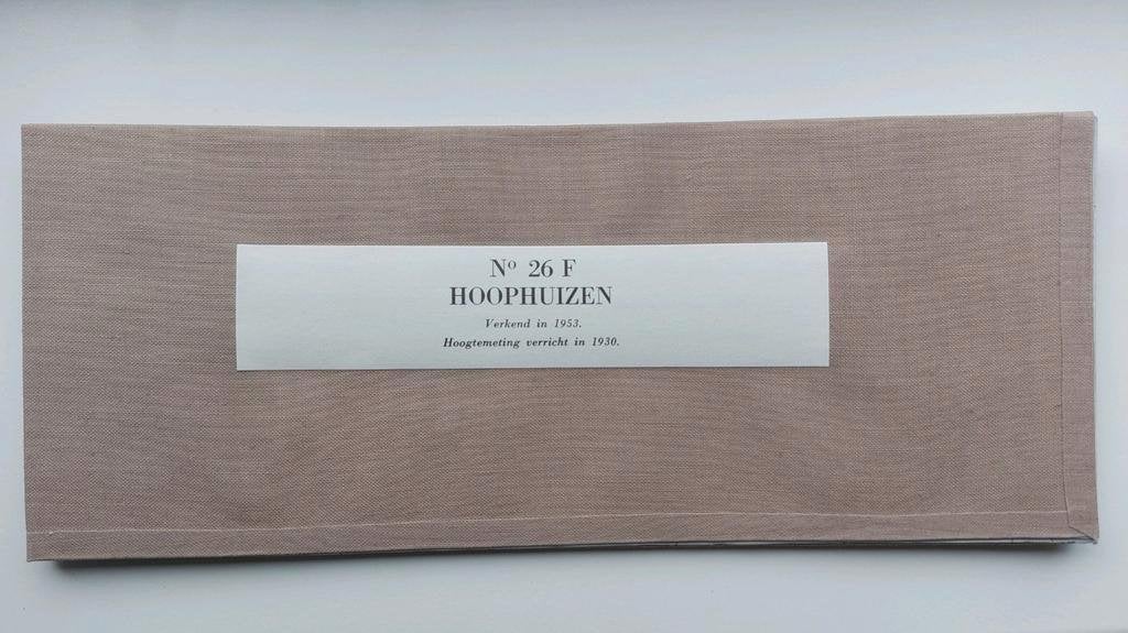 26F stafkaart uit 1955 Hoophuizen met gemeente Ermelo e.o., Ophalen of Verzenden, 1800 tot 2000, Nederland, Staat de Nederlanden